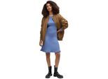 Boss Dames-trui-jurk met ronde hals en lange mouwen (Helder Blauw)