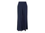 Ted Baker Satijnen geplooide broek met wijde pijpen voor dames (Donkerblauw)