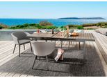 Garten-Essgruppe DESTINY "MODENA IMOLA 4 Se + Ausziehtisch 165/215x100cm, grau/anthr.", grau, Polyester, Aluminium, Sitzmöbel-Sets, Garten-Essgruppe, Aluminium, Olefin, Polywood
