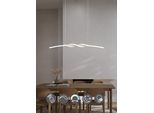 OTTO HOME LED Pendelleuchte "ADELLA, LED Hängelampe 20W 2500 Lumen CCT 2700-6500K Lichtfarbe", greige, 1, H: 150cm, 1 Stk., Leuchten, Fernbedienung, dimmbar, Nachtlicht Memoryfunktion, Metall warm grey, LED Pendelleuchte