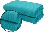 Saunatuch OTTO HOME "Sanremo Premium, Premium Handtücher, 600 gr/m², 80x200cm", blau (aqua), B:80cm L:200cm, Frottier, Obermaterial: 100% Baumwolle, Handtücher, Saunatuch, Bordüre, einfarbig, flauschig, weich, dicke Qualität, 5 Jahre Garantie
