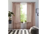 Gardine OTTO HOME "XANA" Gr. 4, grau (taupe), B:145cm H:245cm, Voile, Polyester, Gardinen, Gardine, Bestseller, einfarbig, 1 Schal, pflegeleicht, preiswert, Topseller