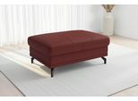 Polsterhocker SIT & MORE "Chelsea, B: 103 cm, Leder", merlot, B:103cm H:45cm T:69cm, Hocker, Polsterhocker, mit praktischem Stauraum, besonders langlebig