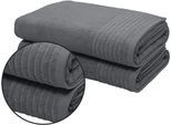 Saunatuch OTTO HOME "Sanremo Premium, Premium Handtücher, 600 gr/m², 80x200cm", grau (anthrazit), B:80cm L:200cm, Frottier, Obermaterial: 100% Baumwolle, Handtücher, Saunatuch, Bordüre, einfarbig, flauschig, weich, dicke Qualität, 5 Jahre Garantie