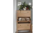Kombikommode HOME AFFAIRE "Dura - Kommode aus Massivholz, langlebig & hochwertig & rustikal", braun (buche), B:82cm H:133cm T:27cm, Massivholz, Sideboards, Kombikommode, aus FSC-zertifizierten Massivholz, Breite 82 cm