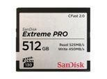 SANDISK Speicherkarte "CFast Extreme Pro 2.0", grau, 512 GB, Speicherkarten, Speicherkarte