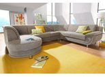 Wohnlandschaft TRENDMANUFAKTUR "Rondo, wahlweine mit Federkern, Breite 320cm, U-Form", beige (sand, beige), B:320cm H:85cm T:94cm, Softlux-Kunstleder;Primabelle-Microfaser;NaturLeder (handschuhweiches Rindsleder in Sitz und Rücken mit SOFTLUX-Kunstleder als Korpus-Bezug);Struktur (23% Polyacryl, 77% Polyester), Sofas, Wohnlandschaft, mit Schaumstoffpolsterung, ohne Bettfunktion