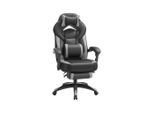 Möbelix , Grau, Schwarz , Kunststoff , 70x128x64 cm , Wippfunktion, ergonomische Rückenlehne , Büromöbel, Bürostühle, Gaming Stühle
