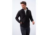 Heren Effen Scuba Zip-Front Jas