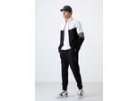 Herren Farbblockiertes Zip-Sweatshirt und Hose Set