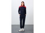 Fleece-Trainingsanzug-Set mit Farbblockierung