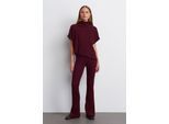 Hoge Taille Flared Gebreide Broek