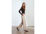 Midden taille Wijde Pijpen Crepe Broek