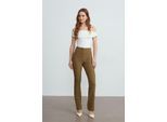 Vrouwen Recht Gesneden Crepe Broek