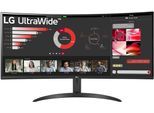 LG Curved-LED-Monitor "34WR50QK", Energieeffizienz: E, schwarz, B:80,9cm H:35,89cm T:9,15cm, Monitore, Curved-LED-Monitor