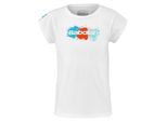 Babolat Kinderen/Kids T-shirt met ronde hals en verfspatten, standaard pasvorm (Wit/Rood/Blauw)