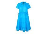 Vero Moda Luca-minijurk met ruches voor dames (Dresden Blauw)