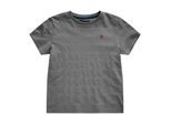 Farah T-shirt met gestructureerde strepen voor kinderen – Silverstone (Grijs)