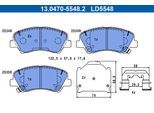 ATE Bremsbelagsatz, Scheibenbremse 13047055482 für KIA HYUNDAI