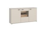 Livetastic , Eichefarben, Beige , Holzwerkstoff , 160x86.9x43.5 cm ,