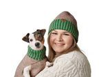 Hunter Hundepullover Odense mit Mütze (Set) beige 35 cm