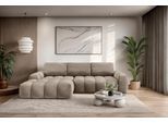 Ecksofa OTTO HOME "AZITA L-Form, 270 cm - OTTO. Verlässliche Qualität.", beige (taupe), B:270cm H:84cm T:166,5cm, 100% Polyester, Sofas, Ecksofa, wahlweise als Schlafsofa m. Bettkasten, Bubble-Optik