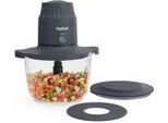 TEFAL Zerkleinerer "MB6031 Choppeor", grau, B:21,5cm H:25,5cm T:17,5cm, Zerkleinerer, 2 Geschwindigkeiten, 4 Edelstahlklingen, Zerkleinerer