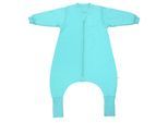 Babyschlafsack SCHLUMMERSACK "Schlafsack mit Füßen 1.0 Tog" Gr. 120, aqua, Schlafsäcke, Baby, L: 120cm, Obermaterial: 100% Baumwolle CO., L:120cm