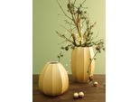 Dekovase GOEBEL "Vase Concave Colori 22,5 cm champagner", beige (champagner), B:15,5cm H:22,5cm T:15,5cm Ø:15,5cm, Vasen, Abwischbar