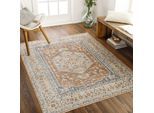 Teppich LIVABLISS "OIDA", braun (mehrfarbig), B:200cm H:5,08mm L:275cm, Kunstfaser, Teppiche, Teppich, Maschinenwaschbarer Teppich – pflegeleicht im Alltag