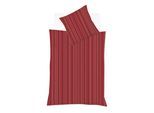 Bettwäsche FLEURESSE "Modern Life", rot (marsala), B/L: 155cm x 200cm, 1 Stk., 1 Stk., Mako-Satin, B/L: 80cm x 80cm, 2 Stk., Mako-Satin, Obermaterial: 100% Baumwolle, Bettwäsche, Bettwäsche, Mako Satin, Baumwolle, in Gr. 135x200, 155x220, 200x200cm
