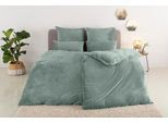 Bettwäsche OTTO HOME "Desner3", grün (jade), B/L: 135cm x 200cm, 1 Stk., 1 Stk., Microfaser, B/L: 80cm x 80cm, 2, Microfaser, Obermaterial: 100% Polyester, Bettwäsche, Bettwäsche, Bettwäsche mit Reißverschluss, Cashmere-Touch, kuschelig & weich