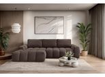 Ecksofa OTTO HOME "AZITA L-Form, 270 cm - OTTO. Verlässliche Qualität.", braun, B:270cm H:84cm T:166,5cm, 100% Polyester, Sofas, Ecksofa, wahlweise als Schlafsofa m. Bettkasten, Bubble-Optik