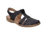 Sandale JOSEF SEIBEL "Rosalie 48, schwarz", Damen, Gr. 41, schwarz, Obermaterial: 100% Rindsleder Leather cow., Schuhe Sandale