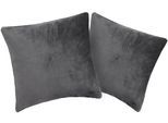 Kissenbezug OTTO HOME "Desner3", grau (anthrazit), B:40cm L:40cm, Microfaser, Obermaterial: 100% Polyester, Kissenbezüge, Kissenbezug, Kissenhülle mit Reißverschluss, Cashmere-Touch, kuschelig & weich