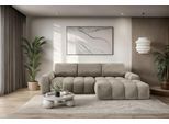 Ecksofa OTTO HOME "AZITA L-Form, 270 cm - OTTO. Verlässliche Qualität.", beige (taupe), B:270cm H:84cm T:166,5cm, 100% Polyester, Sofas, Ecksofa, wahlweise als Schlafsofa m. Bettkasten, Bubble-Optik