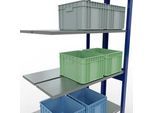 SCHULTE Lagertechnik - Stecks.Doppelanbauregal Typ 150 - 2500x1000x2x300 mm 2x6 Böden