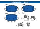 ATE Bremsbelagsatz, Scheibenbremse 13046026712 für NISSAN RENAULT