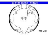 ATE Bremsbackensatz, Feststellbremse 03013730232 für Peugeot JEEP Fiat MITSUBISHI