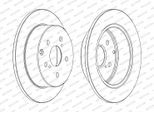 FERODO Bremsscheibe ddf1704c 280mm 10mm für TOYOTA