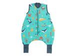 Babyschlafsack SCHLUMMERSACK "Schlafsack mit Füßen 1.0 Tog" Gr. 70, blau (meerestiere), Schlafsäcke, Baby, L: 70cm, Obermaterial: 100% Baumwolle CO., L:70cm
