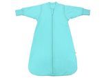 Babyschlafsack SCHLUMMERSACK "Schlafsack ohne Füßen 1.0 Tog" Gr. 80, blau (aqua), Schlafsäcke, Baby, L: 80cm, Obermaterial: 100% Baumwolle CO., L:80cm
