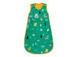 Babyschlafsack SCHLUMMERSACK "Schlafsack ohne Füßen 1.0 Tog" Gr. 70, grün (waldtiere), Schlafsäcke, Baby, L: 70cm, Obermaterial: 100% Baumwolle CO(Bio)., L:70cm