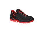 Sicherheitsschuh LOWA "RENEGADE Work GTX Low" Gr. 42, schwarz (schwarz, rot), 42, Obermaterial: 100% Rindnubukleder CNU., Schuhe