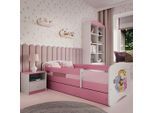 Mid.you , Weiß, Pink , Holz , Birke , Sperrholz,Schichtholz , H2 , 1-Zonen , links montierbar, rechts montierbar , 80x160 cm , nicht verstellbar ,