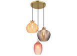 Globo , Mehrfarbig, Schwarz, Goldfarben , Metall, Glas , rund , 120 cm , CE ,