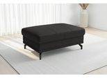 Polsterhocker SIT & MORE "Chelsea, B: 103 cm, Leder", schwarz, B:103cm H:45cm T:69cm, Hocker, Polsterhocker, mit praktischem Stauraum, besonders langlebig