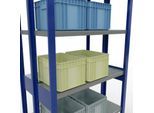 SCHULTE Lagertechnik - Stecks.Doppelgrundr. Typ 250 kg - 2500x1000x2x300 mm, 12 Böden