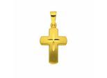 Kettenanhänger ADELIA´S "Kreuzanhänger 333 Gold ( 8K )", gold, Schmuckanhänger, Damen, Gold, Kettenanhänger, Goldanhänger Kreuz