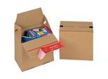 ColomPac Faltkarton Eurobox S, Selbstklebeverschluss & Aufreissfaden, Z-Faltung, kombinierbar mit Euro-Paletten, aussen L 150 x B 100 x H 150 mm, innen B 95 mm, 20 Stück, Wellpappe, braun